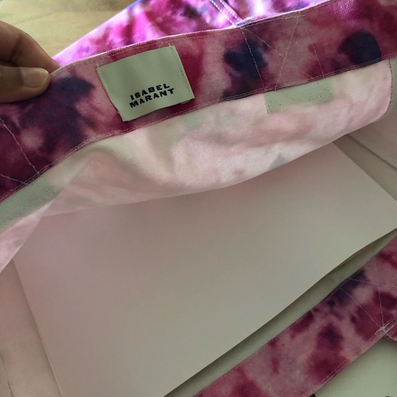 Last one remaining! Isabel Marant Yenky Tie-Dye Canvas Tote- Pink - Picture 9 of 9